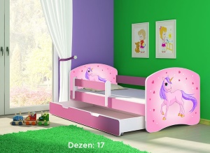 Krevet za decu Pink sa fiokom 140x70 acma 2 17