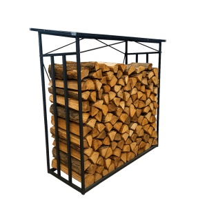Metalni stalak sa krovom za ogrevno drvo 185×70×185 cm - Img 1
