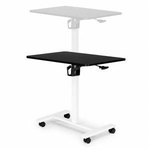 Mobilni podesivi sto za laptop 70 × 48 cm, visina 71,5–112 cm, crna radna ploča – ModernHome - Img 6