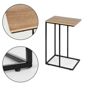 Pomoćni bočni stočić za laptop sa metalnim okvirom, ModernHome - Img 6