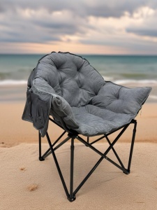 SKLOPIVA STOLICA ZA KAMPOVANJE RELAX GRAY BOLZZ - Img 2