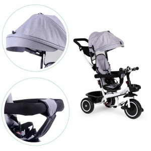 TRICIKL SA ROTIRAJUĆIM SEDIŠTEM 360 GRAY ECOTOYS - Img 5