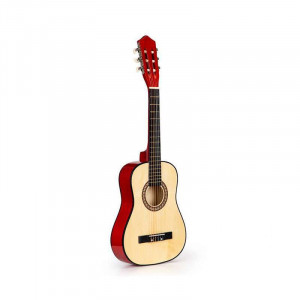 VELIKA DRVENA GITARA ZA DECU CRVENA - Img 3