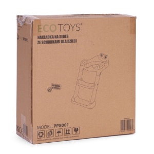 Adapter za wc šolju za decu sa stepenikom, pink, ECOTOYS - Img 8