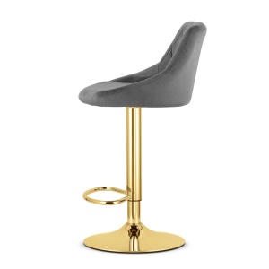 Barska stolica Kast grey / gold baza - Img 3
