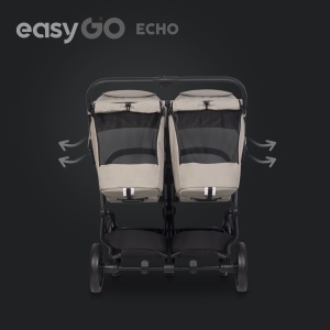 Eurocart easy go echo savana beige kolica za blizance - Img 6