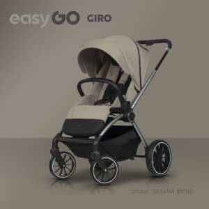 EUROCART EASY GO GIRO 2U1 KOLICA ZA BEBE SAVANA BEIGE - Img 7