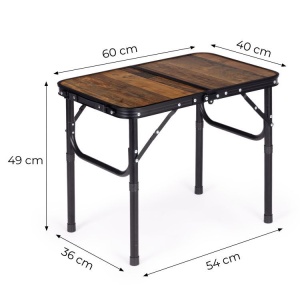 Kamperski sklopivi stočić 60 × 40 cm – Wooden MultiGarden - Img 10