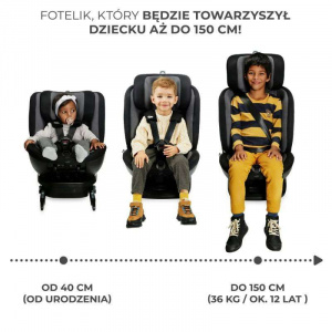 KINDERKRAFT AUTOSEDISTE XPEDITION2 I-SIZE 40-150CM BLACK - Img 3
