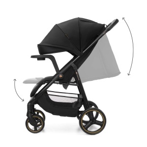 KINDERKRAFT KOLICA ZA BEBE SA TACNOM TRIG 3 BLACK - Img 4