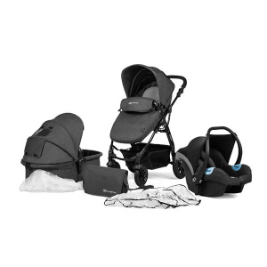 KINDERKRAFT MOOV KOLICA ZA BEBE 3U1 BLACK - Img 1