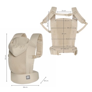KINDERKRAFT NOSILJKA ZA BEBU CARRYBEE BEIGE - Img 8