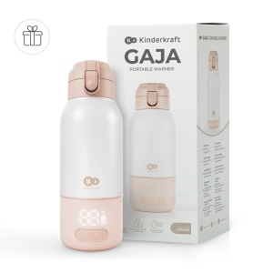 KINDERKRAFT TERMOS I GREJAČ ZA MLEKO 2U1 GAJA BEIGE - Img 8