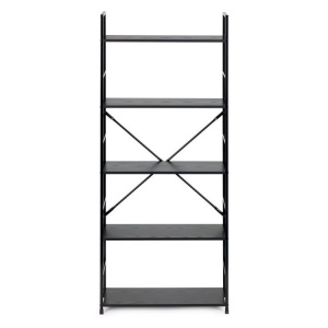 LOFT regal sa 5 polica – Black ModernHome - Img 3
