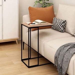 Pomoćni bočni stočić za laptop sa metalnim okvirom, ModernHome - Img 3