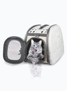 TRANSPORTNA TORBA ZA KUCNE LJUBIMCE LUX DARK GRAY - Img 2