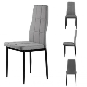 Trpezarijske stolice set 4 kom Tami light gray - Img 1