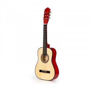 VELIKA DRVENA GITARA ZA DECU CRVENA - Img 4