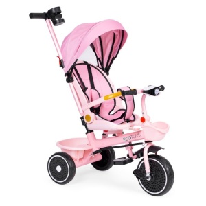 2u1 tricikl sa rotirajućim sedištem i sklopivom tendom Pink, ECOTOYS - Img 3