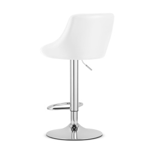 Barska stolica Kast white eco / chrom baza - Img 3