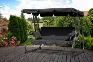Baštenska ležaljka 2u1 TX dark gray BOLZZ - Img 4