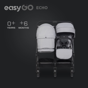 Eurocart easy go echo cloudy grey kolica za blizance - Img 9