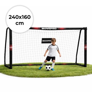 Fudbalski gol sa mrežom 240 × 160 × 85 cm – MOVEPRO