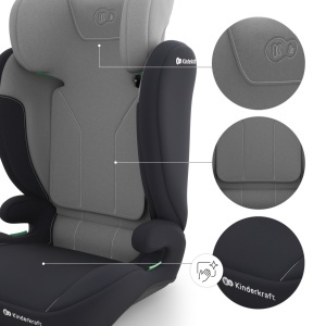 KINDERKRAFT AUTOSEDISTE I-SPARK 2 PLUS I SIZE GREY - Img 5
