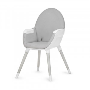KINDERKRAFT HIGH STOLICA ZA HRANJENJE 2U1 FINI FULL GREY - Img 5