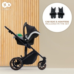 Kinderkraft kolica PRIME 2 3u1 MINK PRO SHADOW GREY - Img 7