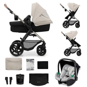 KINDERKRAFT KOLICA ZA BEBE SET 3U1 MOOV 2 SIVA - Img 1