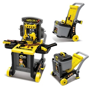 MAJSTORSKA RADIONICA ZA DECU SA ALATIMA 3U1 SKLOPIVA ECOTOYS - Img 1