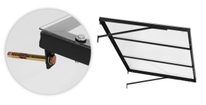 Nadstrešnica za ulazna vrata 113 × 80 cm sa UV zaštitom – MultiGarden - Img 7