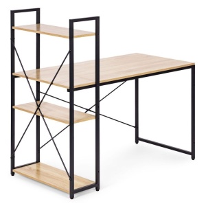 Radni sto 120x60 cm sa policama Light Style ModernHome - Img 5