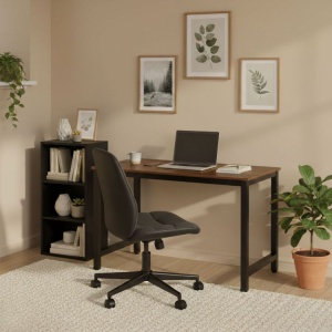 Radni sto za računar 120 × 60 cm – Dark Walnut ModernHome - Img 3