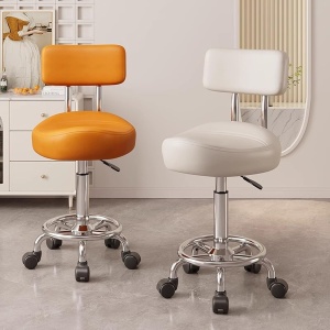 ROTIRAJUĆA STOLICA SA NASLONOM, PODESIVA, ZA SALON - ORDINACIJU MODERNO 02 - Img 2