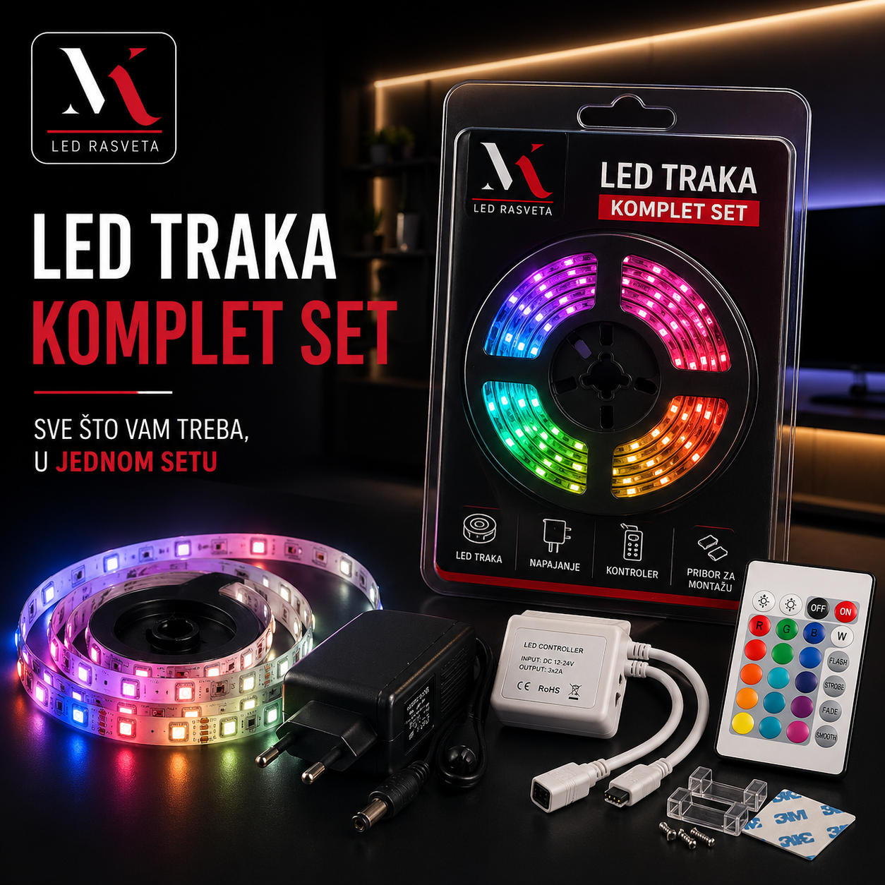 LED traka komplet set