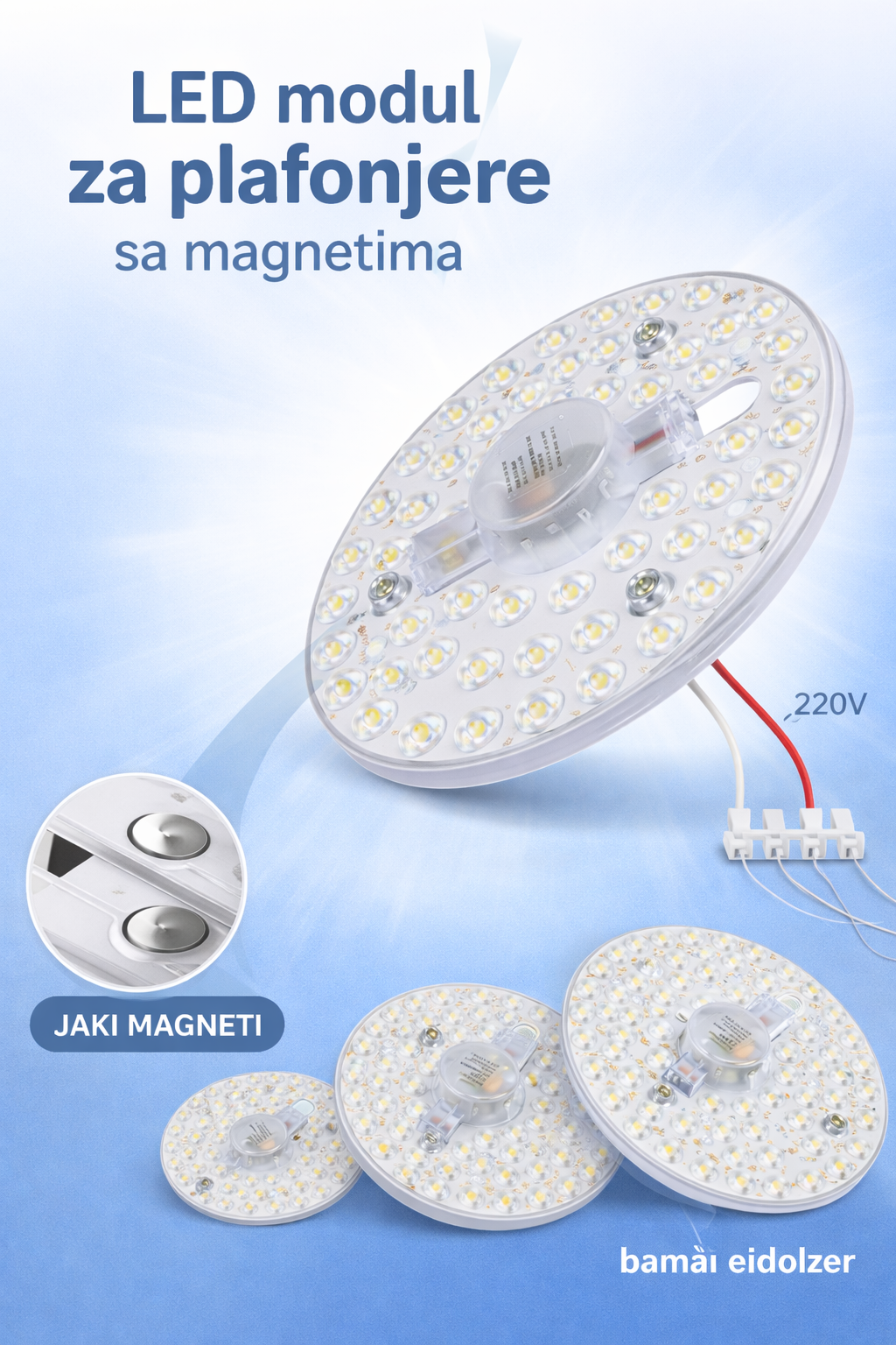 LED moduli za plafonjere sa magnetima