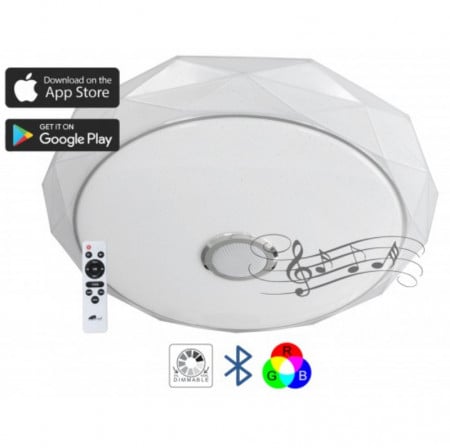 Led plafonjera bluetooth 2x36W MUZICKA - CA