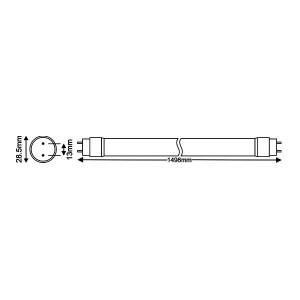 LED cev 150 cm 24W za jednostrano i dvostrano povezivanje - Img 3