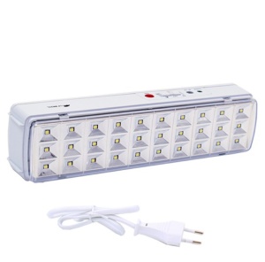 LED punjiva radna lampa sa 30 LED dioda 2W IP40, dimenzije 241x60x45 mm, sa kablom i EXIT nalepnicom u beloj boji