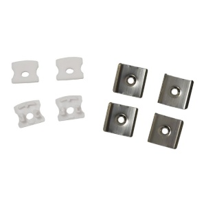 Nadgradni aluminijumski profil za LED trake 17,2 x 14,4 mm, Siva – detalj oblika i difuzora