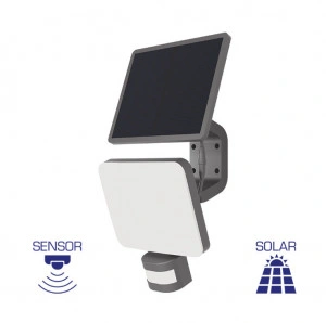 Solarna LED zidna lampa 15W sa senzorom i promenljivom bojom svetlosti – prikaz proizvoda iz drugog ugla