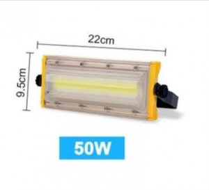 Modularni LED reflektor 50 W za dvorište i radni prostor — dimenzije kućišta modularnog reflektora