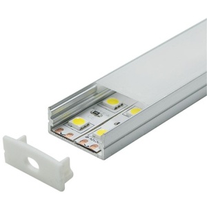 Široki nadgradni aluminijumski profil za LED trake 23,5 x 9,8 mm