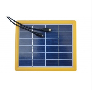 Solarna LED sijalica sa solarnim panelom od 2x2W sa power bank funkcijom – prikaz proporcija i ukupnog oblika
