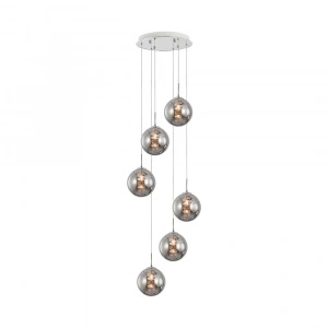 Staklena Viseća Lampa S003R 6H
