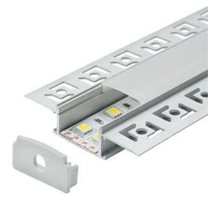 Ugradni aluminijumski profil za LED trake u gipsanom plafonu 61 × 14 mm