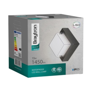 LED Baštenska Zidna Svetiljka G2 kockasta 15W - Img 6