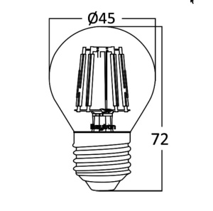 Led sijalica filament mali balon 2200 kelvina - Img 4